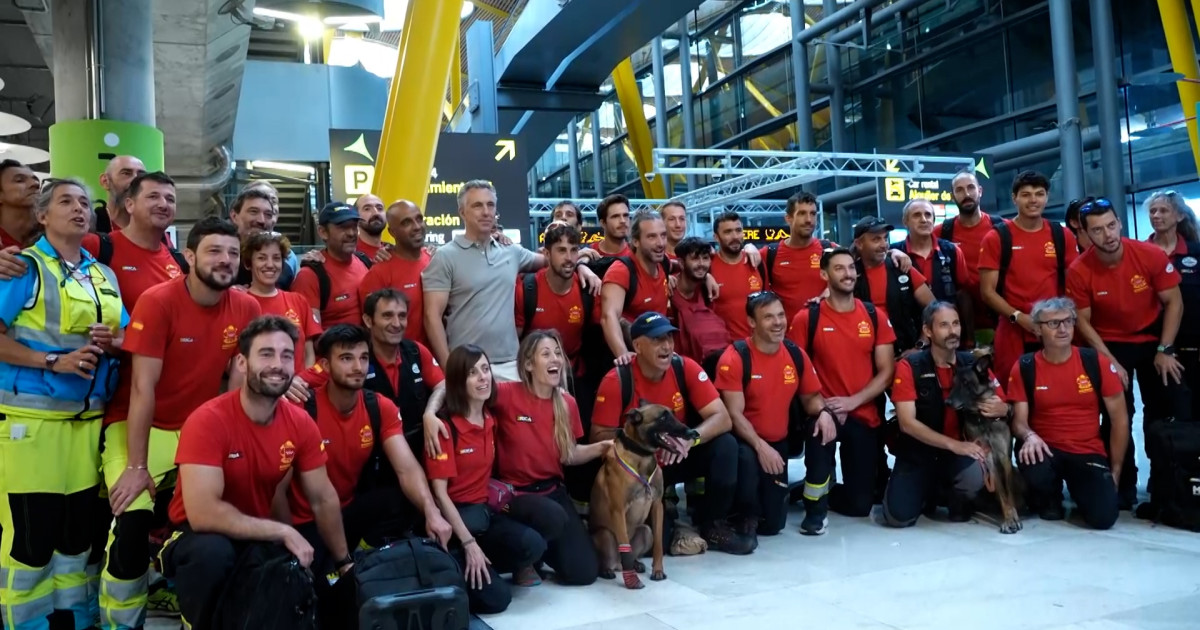 Regresan a Madrid los 40 efectivos del ERICAM que ayudaron en los rescates tras los terremotos de Venezuela