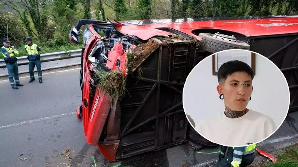 Somió abraza a la conductora de ALSA que evitó una tragedia en el Alto del Infanzón