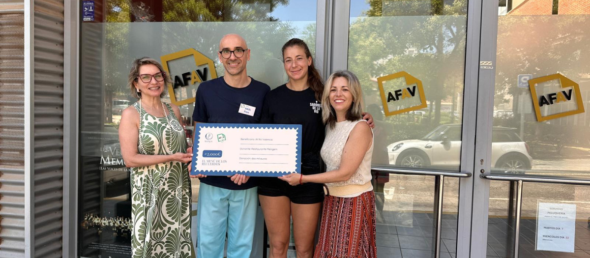 Un menú nacido de los recuerdos recauda 2.000 euros para personas con alzhéimer en Valencia