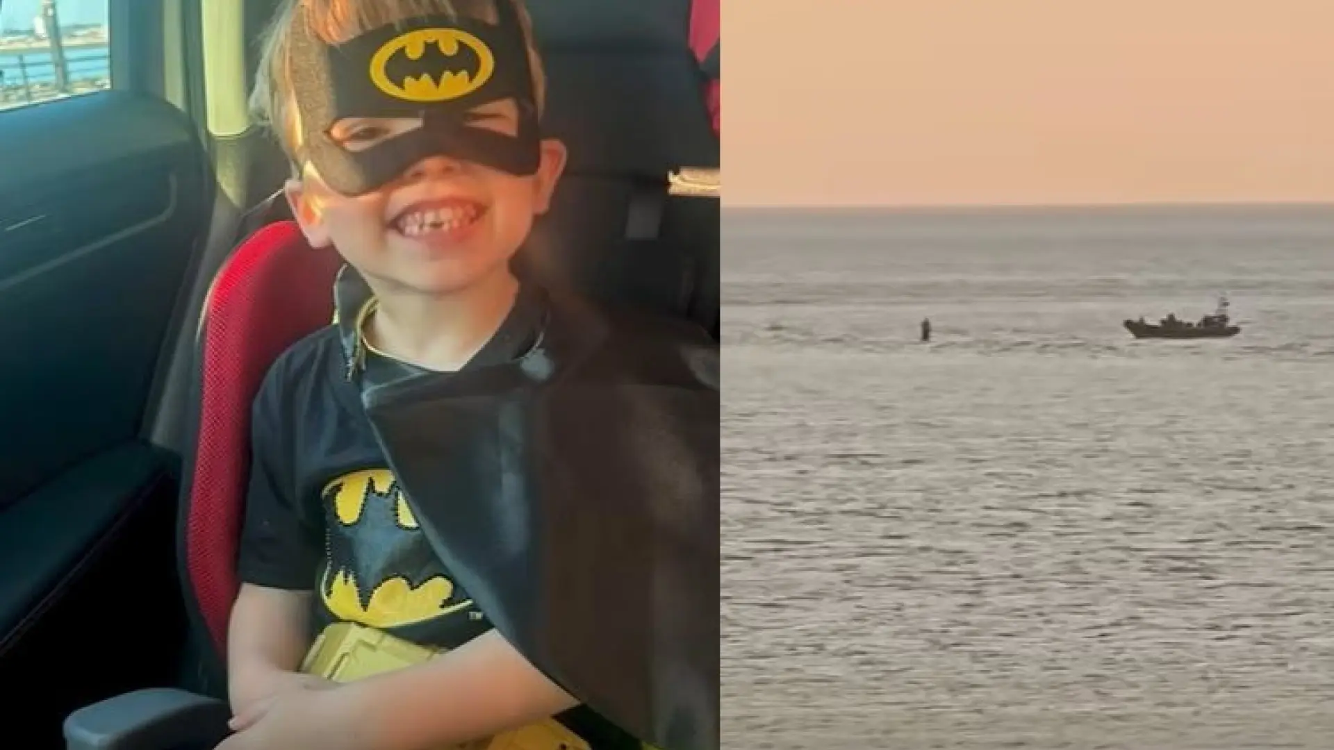 Un niño de 5 años disfrazado de Batman salva la vida de un hombre que corría riesgo de ahogarse